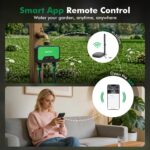 RESTMO Smart WiFi Water Timer for Garden Hose, 2 Zone Sprinkler Timer with APP Control & Brass Inlet, Rain Delay/Manual/Automatic Watering System, Quantity or Timed Irrigation Modes for Misting, Lawn - Image 3