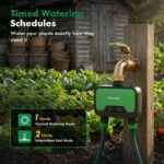 RESTMO Smart WiFi Water Timer for Garden Hose, 2 Zone Sprinkler Timer with APP Control & Brass Inlet, Rain Delay/Manual/Automatic Watering System, Quantity or Timed Irrigation Modes for Misting, Lawn - Image 4