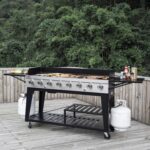 Royal Gourmet 8-Burner Gas Grill, 104,000 BTU Liquid Propane Grill, Independently Controlled Dual Systems, Outdoor Party or Backyard BBQ, Black - Image 3