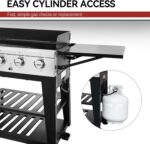 Royal Gourmet 8-Burner Gas Grill, 104,000 BTU Liquid Propane Grill, Independently Controlled Dual Systems, Outdoor Party or Backyard BBQ, Black - Image 9