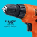 BLACK+DECKER 20V MAX POWERCONNECT Power Drill Cordless Drill Driver Electric Screwdriver with 30 Piece Bit Set, Battery and Charger Included (LD120VA) - Image 5