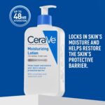 CeraVe Daily Moisturizing Lotion for Dry Skin, Body Lotion & Face Moisturizer with Hyaluronic Acid and Ceramides, Daily Moisturizer, Fragrance Free, Oil-Free, 12 Ounce - Image 7
