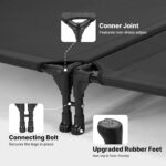 Veehoo Cooling Elevated Dog Bed, Raised Dog Bed for Two Dogs, Indoor Outdoor Pet Cot with Breathable Teslin Mesh & Anti-Slip Rubber Feet, Durable Double Dog Bed for Multi-Pet Homes, 35" x 25", Black - Image 5