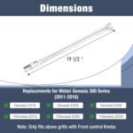 Uniflasy Grill Parts for Weber Genesis 300 Series with Front Control, Fits Genesis E310 E320 S310 S320 EP310 EP320, 7524 Cooking Grates, 62752 Burner Tubes, 7620 Flavorizer Bars & 7628 Igniter - Image 5
