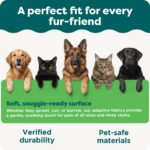 Furhaven 30" Round Calming Donut Dog Bed for Medium/Small Dogs, Refillable w/ Removable Washable Cover, Up to 45 lbs - Shaggy Plush Long Faux Fur Donut Bed -Mist Gray, Medium,30.0"L x 30.0"W x 10.0"Th - Image 9