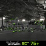 Greenworks 80V 25" TruBrushless™ Dual Blade Mower, 5.0Ah Battery and Charger + 80V Cordless Brushless String Trimmer + Leaf Blower Combo, 2Ah Battery and Charger - Image 9