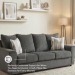 Signature Design by Ashley Stairatt Casual Sofa with Flared Arms, Gray - Image 6