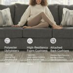 Signature Design by Ashley Stairatt Casual Sofa with Flared Arms, Gray - Image 7