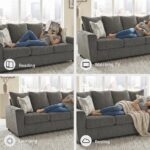Signature Design by Ashley Stairatt Casual Sofa with Flared Arms, Gray - Image 8