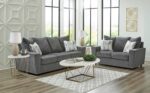 Signature Design by Ashley Stairatt Casual Sofa with Flared Arms, Gray - Image 9