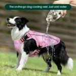 Kuoser Dog Cooling Vest for Dogs, Lightweight Cooling Shirt for Small Medium Large Dogs, Adjustable Pet Cooler Jacket with Reflective Stripe, UV Protection Pet Harness T-Shirt for Summer Outdoor - Image 8