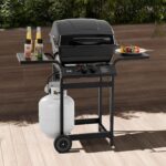 Feasto 2 Burner Propane Gas Grill with 26,500 BTUs Output, Porcelain-Enamel Main Body and Lid, Propane BBQ Grill with Warming Rack & Side Tables for Patio, Backyard, Poolside Gatherings - Image 8