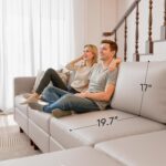 ABCASA Oversized 145.5" Faux Leather Modular Sectional Sofa, Modern Large 12 Seater U Shaped Couch with Storage Seat with Reversible Chaise Deep Seat for Living Room DIY Combination - Whitesand - Image 10