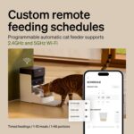 PETLIBRO RFID Automatic Cat Feeder, Collar Sensor-Activated Personalized Meals, Cats Recognition & Diet Tracking for Multi-Pet Homes and Different Diets, 5G&2.4G Wi-Fi Programmable Cat Food Dispenser - Image 8