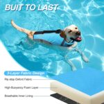VIVAGLORY Sports Style Dog Life Vest, Dog Life Jacket for Swimming & Boating, Ripstop & Buoyancy for Puppy Doggy, Lifejacket with Handle, XL, Blue - Image 4
