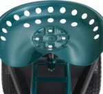 VEVOR Garden Cart Rolling Workseat with Wheels, Gardening Stool for Planting, 360 Degree Swivel Seat, Wagon Scooter with Steering Handle & Utility Tool Tray, Use for Patio, Yard, and Outdoors, Green - Image 9