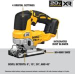 DEWALT 20V MAX 7-Tool Combo Kit, Includes Cordless Drill, Impact Driver, Reciprocating Saw, Circular Saw, Oscillating Tool, Random Orbital Sander, Jigsaw, 5Ah Battery and Charger (DCK751P1) - Image 8