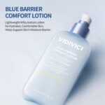 VIDIVICI Blue Barrier Comfort Lotion, 5.27 fl oz, 9-Barrier Complex with Beta-Glucan & Multi-Peptides, Fragrance-Free Daily Face Moisturizer, Korean Skincare - Image 3