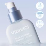 VIDIVICI Blue Barrier Comfort Lotion, 5.27 fl oz, 9-Barrier Complex with Beta-Glucan & Multi-Peptides, Fragrance-Free Daily Face Moisturizer, Korean Skincare - Image 8