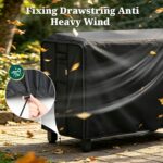 MR. COVER Outdoor prep table cover 52 inch for Keter Unity XL Outdoor Rolling Table Cart, 600D Heavy Duty Waterproof for Grill Dining Kitchen Island cart Protective, Outdoor Storage Cabinet Cover - Image 7