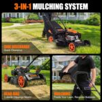 21" Self-Propelled Gas Lawn Mower – 170CC 4-Stroke Engine, 7 Cutting Heights, 3-in-1 Mulch/Bag/Discharge, 1.9-Bushel Large Grass Collector, EPA Compliant - Image 8