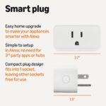 Amazon Basics Smart Plug, Works with Alexa Only, Voice Control, Remote APP Control, Schedule, Compact Design, Versatile, 2.4 GHz Wi-Fi, No Hub Required, 4-Pack, White - Image 3