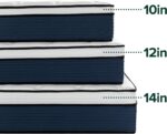 Zinus 14 Inch Cooling Comfort Support Hybrid Mattress [New Version], King, Fiberglass Free, Medium Plush, Cooling Motion Isolation, Certified Safe Foams & Fabric, Mattress in A Box - Image 8