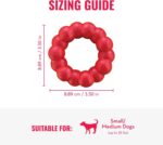 KONG Ring - Natural Rubber Ring Toy for Healthy Chewing Habits - Chew Toy Supports Dog Dental Health - Dog Toy Supports Instincts During Playtime - for Small/Medium Dogs - Image 5