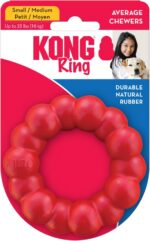 KONG Ring - Natural Rubber Ring Toy for Healthy Chewing Habits - Chew Toy Supports Dog Dental Health - Dog Toy Supports Instincts During Playtime - for Small/Medium Dogs - Image 10