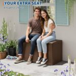 Large 130 Gallon Outdoor Storage Box, Waterproof & Lockable Outdoor Deck Box for Garden Tools, Pool Accessories & Cushions - Image 3