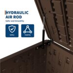 Large 130 Gallon Outdoor Storage Box, Waterproof & Lockable Outdoor Deck Box for Garden Tools, Pool Accessories & Cushions - Image 6