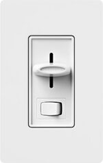 Lutron Skylark LED+ Dimmer Switch for Dimmable LED, Lutron Dimmer Switch For Halogen and Incandescent Bulbs, 150W/Single-Pole or 3-Way, SCL-153P-WH, White - Image 3