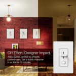 Lutron Skylark LED+ Dimmer Switch for Dimmable LED, Lutron Dimmer Switch For Halogen and Incandescent Bulbs, 150W/Single-Pole or 3-Way, SCL-153P-WH, White - Image 4