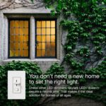 Lutron Skylark LED+ Dimmer Switch for Dimmable LED, Lutron Dimmer Switch For Halogen and Incandescent Bulbs, 150W/Single-Pole or 3-Way, SCL-153P-WH, White - Image 5