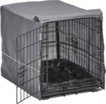 MidWest Homes for Pets Double Door 42-inch Dog Crate Kit, Bundle Includes a Two-Door Cage, Matching Gray Bed and Crate Cover, For Large Sized Breeds - Image 4