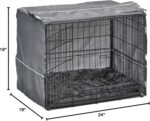 MidWest Homes for Pets Double Door 42-inch Dog Crate Kit, Bundle Includes a Two-Door Cage, Matching Gray Bed and Crate Cover, For Large Sized Breeds - Image 10