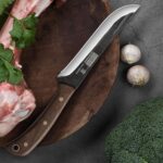 HOSHANHO Butcher Knife Set 3-Piece, Super Sharp Hand Forged Fillet Knife & Dividing Knives & Paring Knives Set, Upgraded High Carbon Stainless Steel Meat Cutting for Home, Outdoor - Image 8