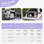 Lesure Collapsible Dog Crate - Portable Travel Kennel for Extra Large Dog, 4-Door Pet Crate with Mesh Windows, Indoor & Outdoor, Light Gray - Image 4