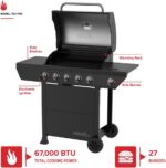Nexgrill 5-Burner Gas Grill with Side Burner, 67,000 BTUs, 618 SQ. In. Cooking Area, Propane BBQ Grill with Stainless Steel Panel for Outdoor Cooking, Patios, and More - 720-1142 - Image 3