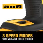 DEWALT 20V MAX XR Impact Driver, 1/4 Inch High Torque Brushless 3 Speed Premium Cordless with LED Light, Extended Runtime, Tool Only (DCF845B) - Image 8