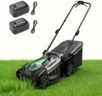18" 40V Cordless Lawn Mower for Small to Medium Yards, Capable of Gas-Like Cuts with Brushless Motor, Used for Mulching/Bagging, 6 Heights for Seasonal Grass, Dual 5.0Ah Batteries Included - Image 2