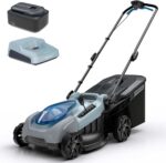 18-Inch Electric Lawn Mower, 40V Brushless Cordless Push Mower with 4.0Ah Battery & Charger, 2-in-1 Mulching/Bagging, 6-Position Height for Small to Medium Yards - Image 2