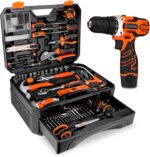 255-Piece Tool Set - Tool Kit with 12V Cordless Drill Driver, Toolbox Storage Case with Drawer, General Household Drill Set for DIY Projects, Home Repairs, Handyman - Image 2