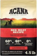 ACANA Grain Free Dry Dog Food Red Meat Recipe 4.5lb Bag - Image 2