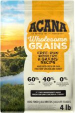 ACANA Wholesome Grains Dry Dog Food Free-Run Poultry & Grains Recipe with Cage-Free Eggs 4lb Bag - Image 2