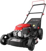 AMERISUN 21-Inch Gas Push Lawn Mower for Large Yard, 144cc 4-Stroke Engine, 6-Position Adjustable Cutting Height, 3-in-1 Mulching, Side Discharge & Rear Bag for Garden Landscaping - Image 2