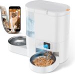 Automatic Cat Feeder with Camera, 2 in 1 Cat Food and Water Dispenser, 2K HD Video and Night Vision, 5G App Controlled Timed Pet Feeder,4L Food & 3L Gravity Waterer with 2-Way Audio for Cats Small Dog - Image 2