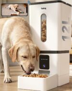 Automatic Dog Feeder Large Breed with Camera - 12L/50 Cups 5G WiFi App Control Dog Food Dispenser, Easy Setup, HD 1080P Video with Night Vision by Yakry - Image 2