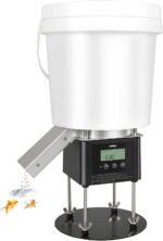 Automatic Fish Feeder for Pond, Briidea Outdoor Pond Feeder with 4L Capacity, Timed Feeding, Anti Clog System, Wildlife - Proof Design & Waterproof Housing - Image 2
