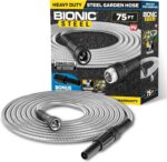 BIONIC STEEL 75 Ft Garden Hose 304 Stainless Steel, 75 Ft Water Hose, Super Tough & Flexible Metal Hose, Lightweight, Crush Resistant Fittings, Kink & Tangle Free, Rust Proof, Easy to Use & Store - Image 2